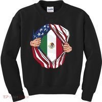 USA And Mexico Flag Kids Sweatshirt thumb 0