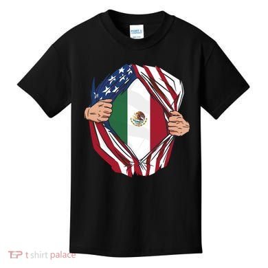 USA And Mexico Flag Kids T-Shirt