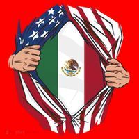 USA And Mexico Flag Santa Hat thumb 1