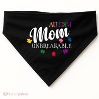 Unbreakable Autism Mom USA-Made Doggie Bandana thumb 0