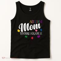 Unbreakable Autism Mom Tank Top thumb 2