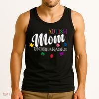 Unbreakable Autism Mom Tank Top thumb 3