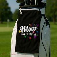 Unbreakable Autism Mom Golf Towel thumb 2
