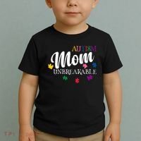 Unbreakable Autism Mom Toddler T-Shirt thumb 2