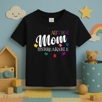Unbreakable Autism Mom Toddler T-Shirt thumb 3