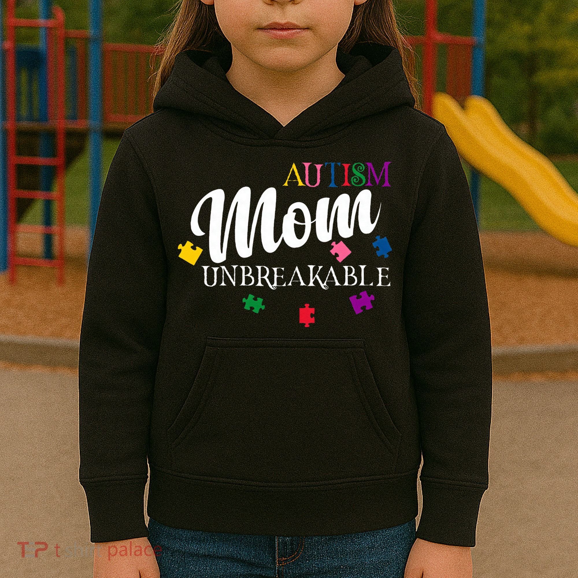 Unbreakable Autism Mom Kids Hoodie
