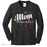 Unbreakable Autism Mom Kids Long Sleeve Shirt thumb 0