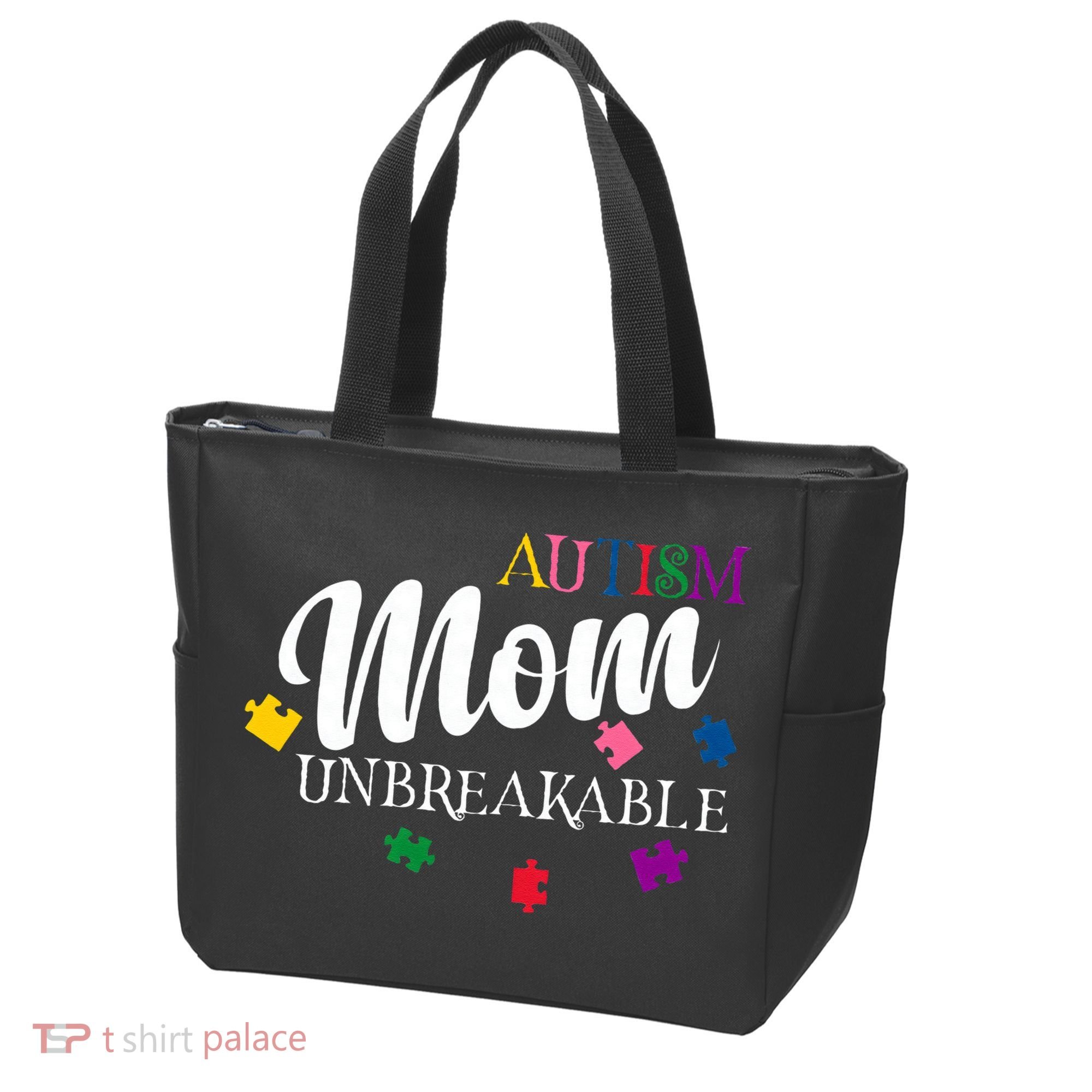 Unbreakable Autism Mom Tote Bag