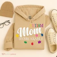 Unbreakable Autism Mom Hoodie thumb 4