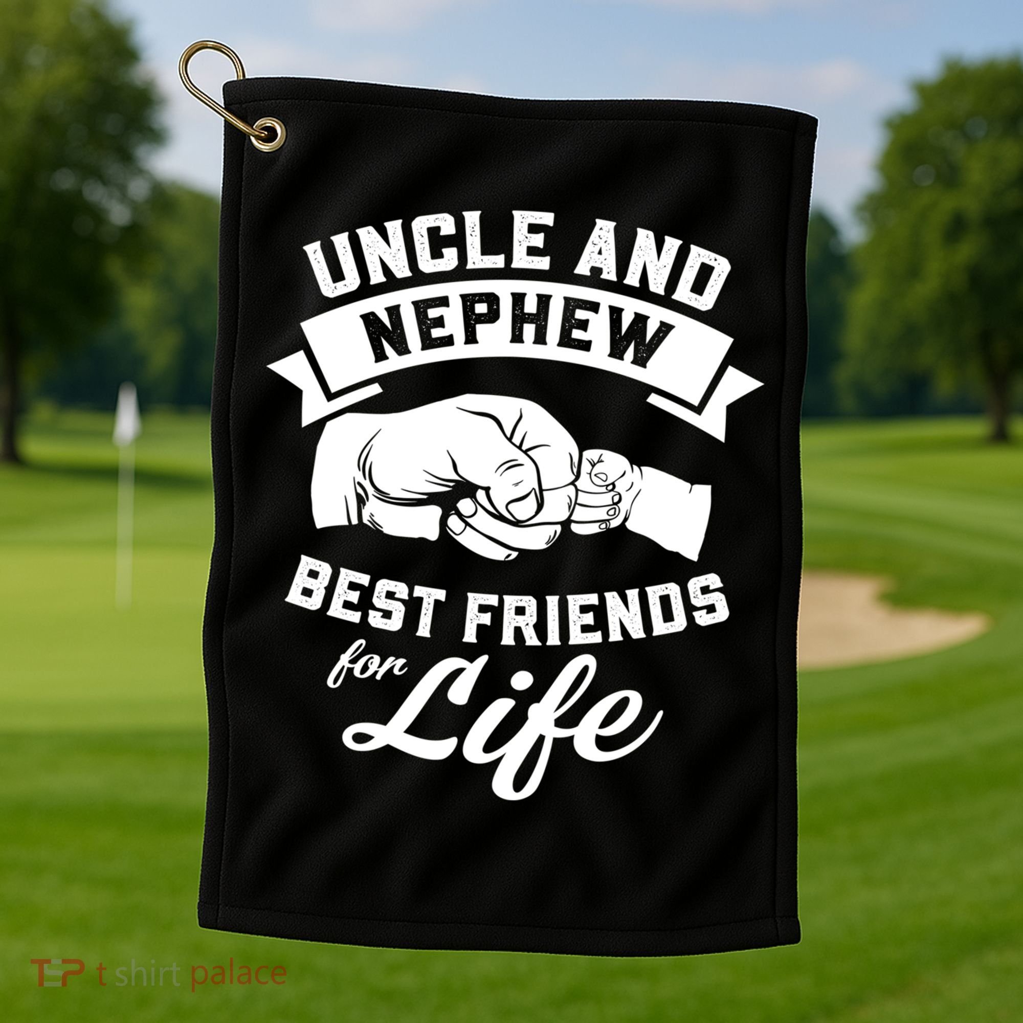 Uncle And Nephew Best Friends For Life Gift Golf Towel