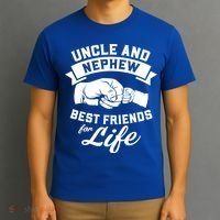 Uncle And Nephew Best Friends For Life Gift T-Shirt thumb 3