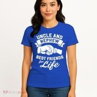 Uncle And Nephew Best Friends For Life Gift Women's T-Shirt thumb 4