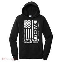 Unvaxxed And Overtaxed Women's Hoodie thumb 0