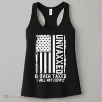Unvaxxed And Overtaxed Women's Tank Top thumb 3