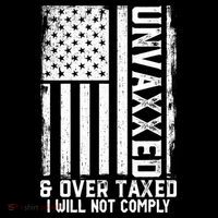 Unvaxxed And Overtaxed Baby Bodysuit thumb 2