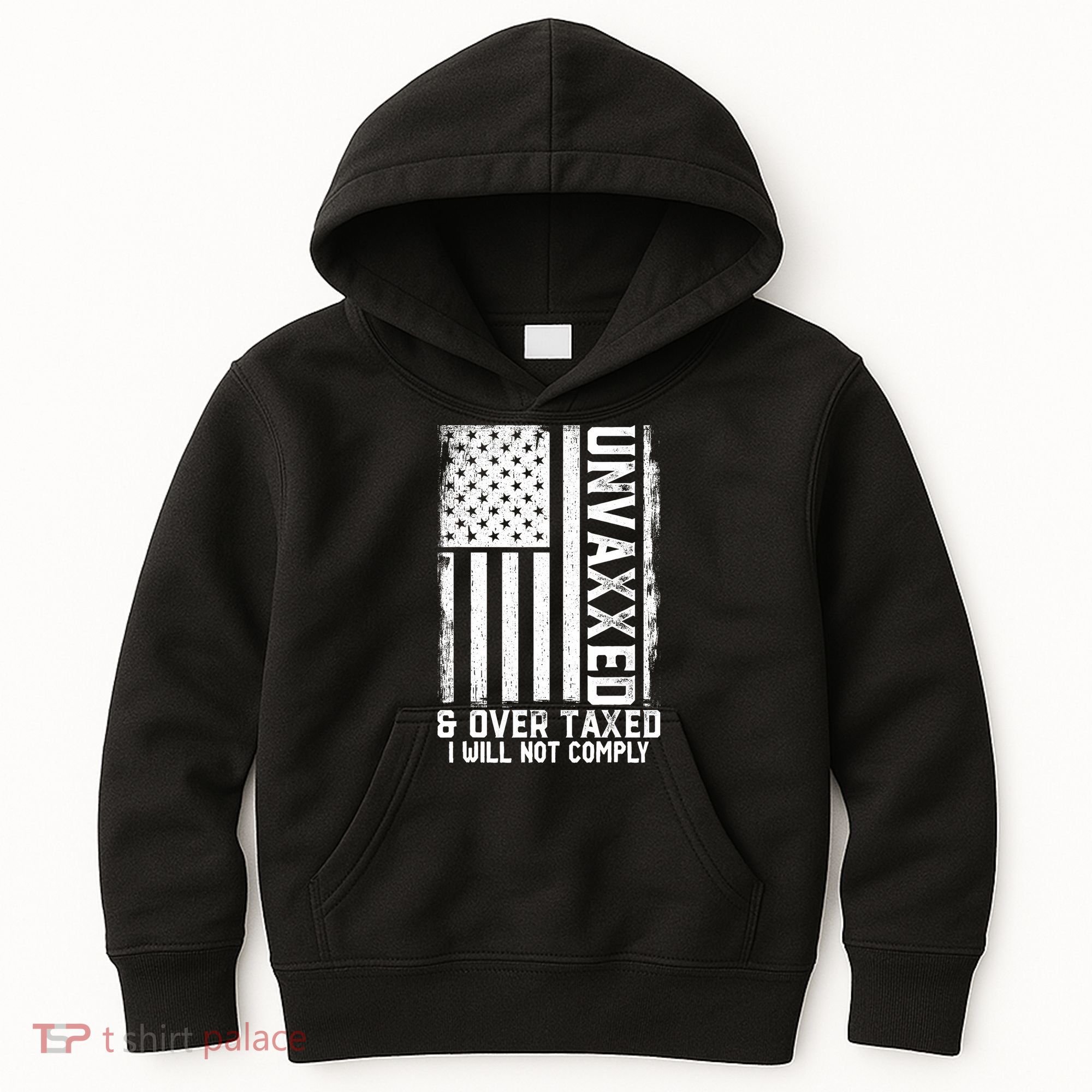 Unvaxxed And Overtaxed Kids Hoodie