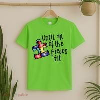 Until All Of The Pieces Fit Autism Puzzle T-Shirt thumb 2