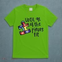 Until All Of The Pieces Fit Autism Puzzle T-Shirt thumb 5