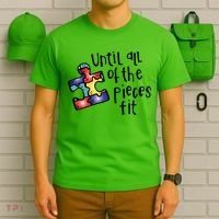 Until All Of The Pieces Fit Autism Puzzle T-Shirt thumb 6