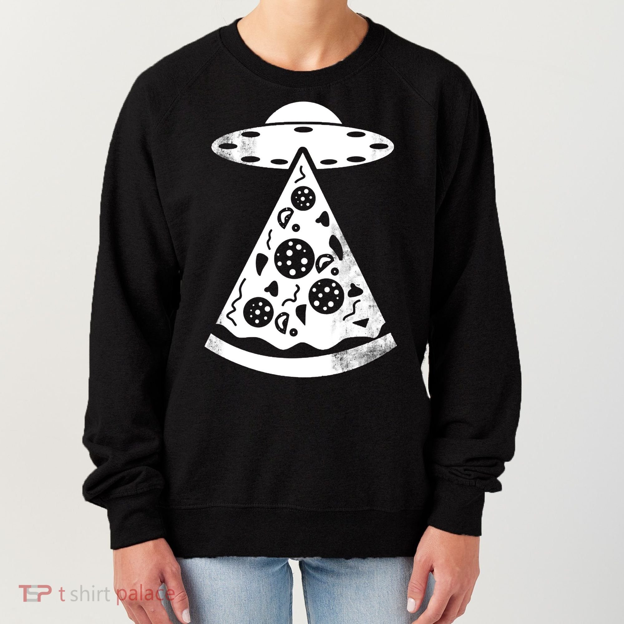 UFO Alien Pizza Women's Sweatshirt