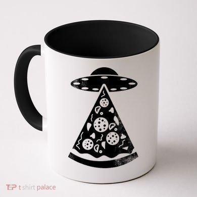 UFO Alien Pizza Coffee Mug