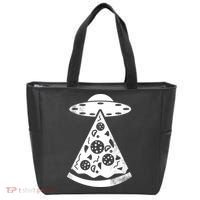 UFO Alien Pizza Tote Bag thumb 0