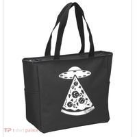 UFO Alien Pizza Tote Bag thumb 2