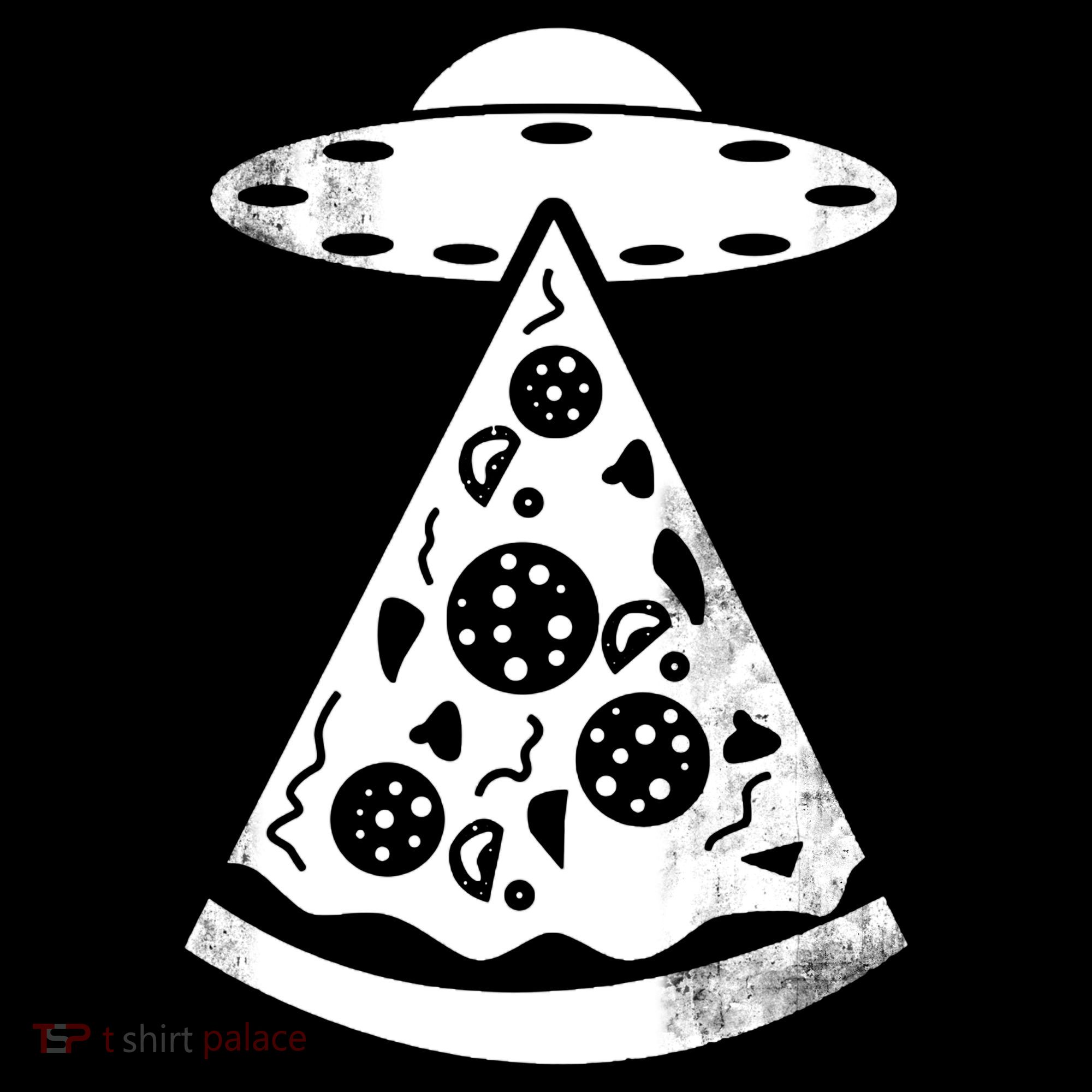 UFO Alien Pizza Tote Bag