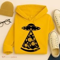 UFO Alien Pizza Hoodie thumb 4