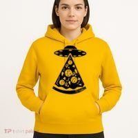 UFO Alien Pizza Hoodie thumb 5