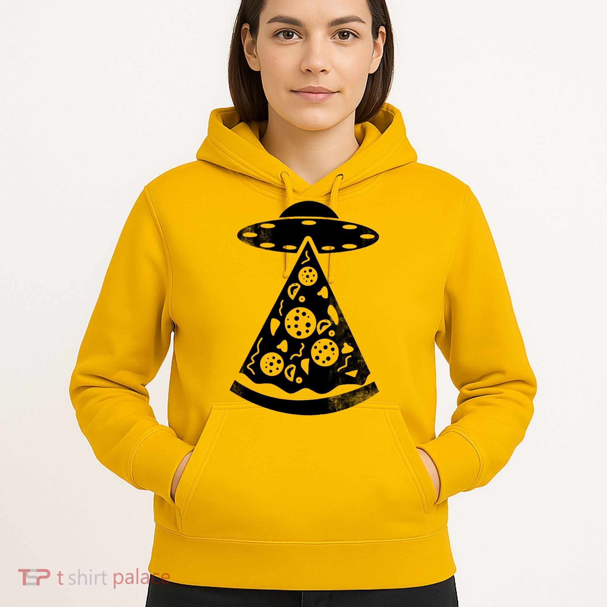 UFO Alien Pizza Hoodie