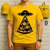 UFO Alien Pizza T-Shirt thumb 6