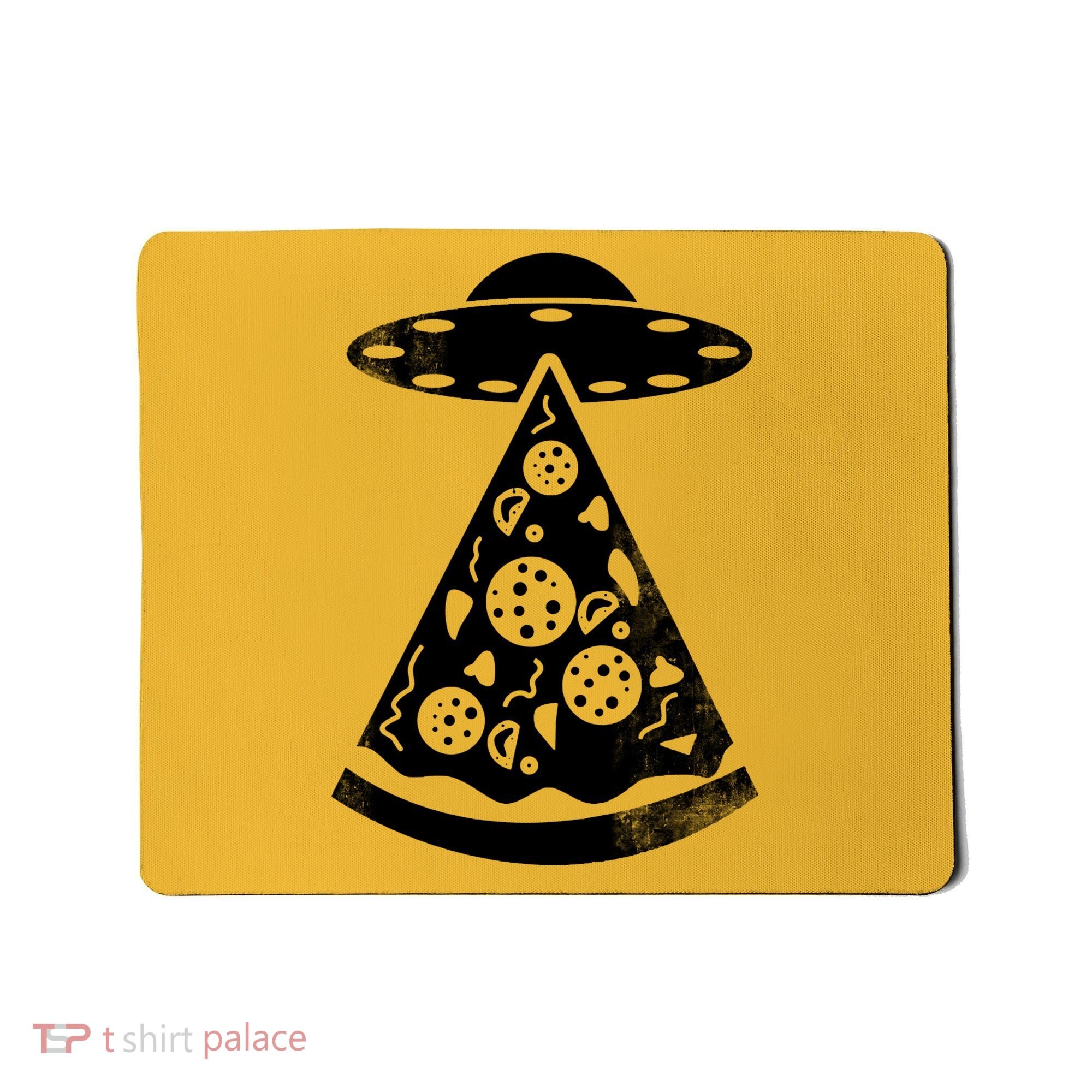 UFO Alien Pizza Mousepad