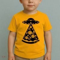 UFO Alien Pizza Toddler T-Shirt thumb 2