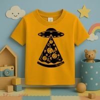 UFO Alien Pizza Toddler T-Shirt thumb 3
