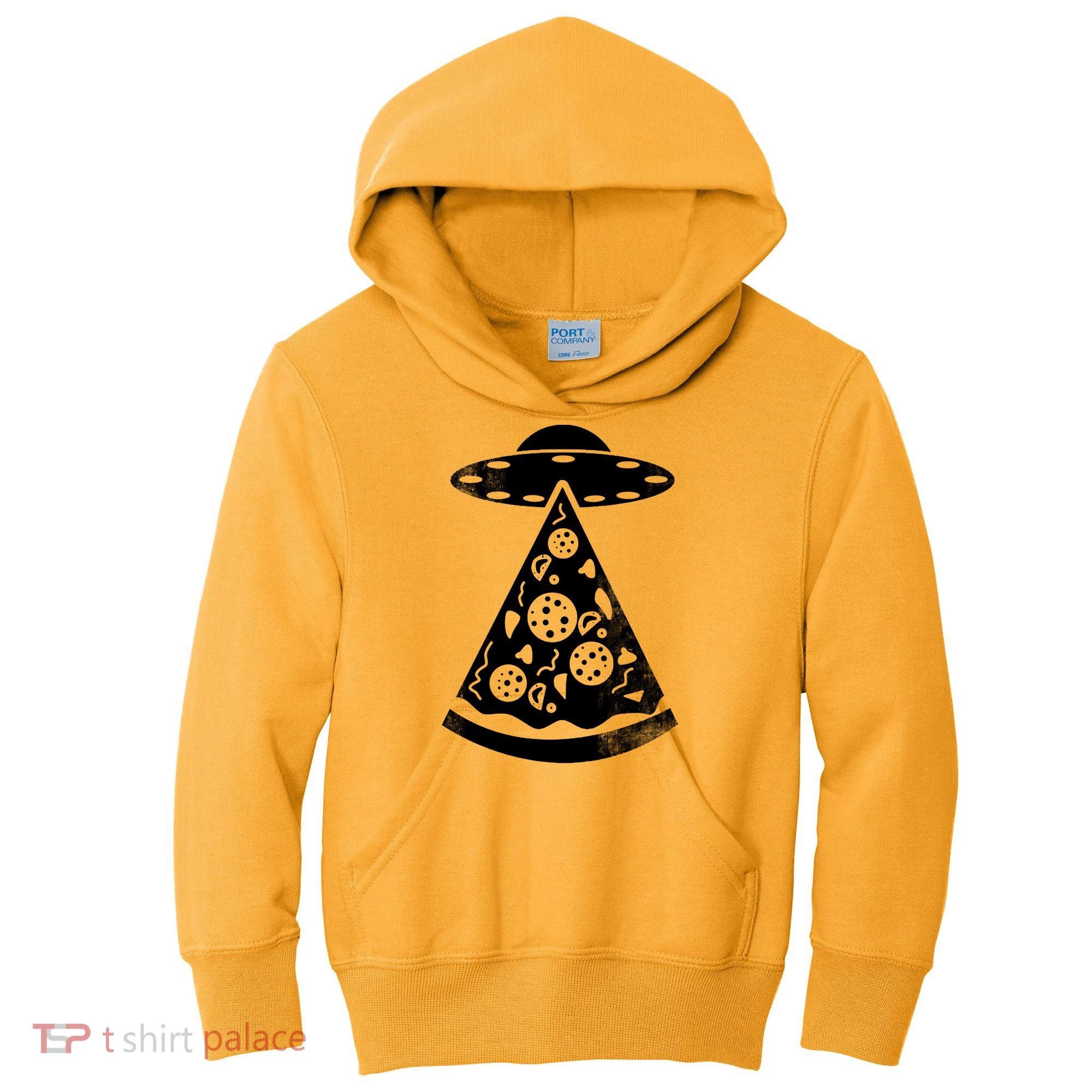 UFO Alien Pizza Kids Hoodie