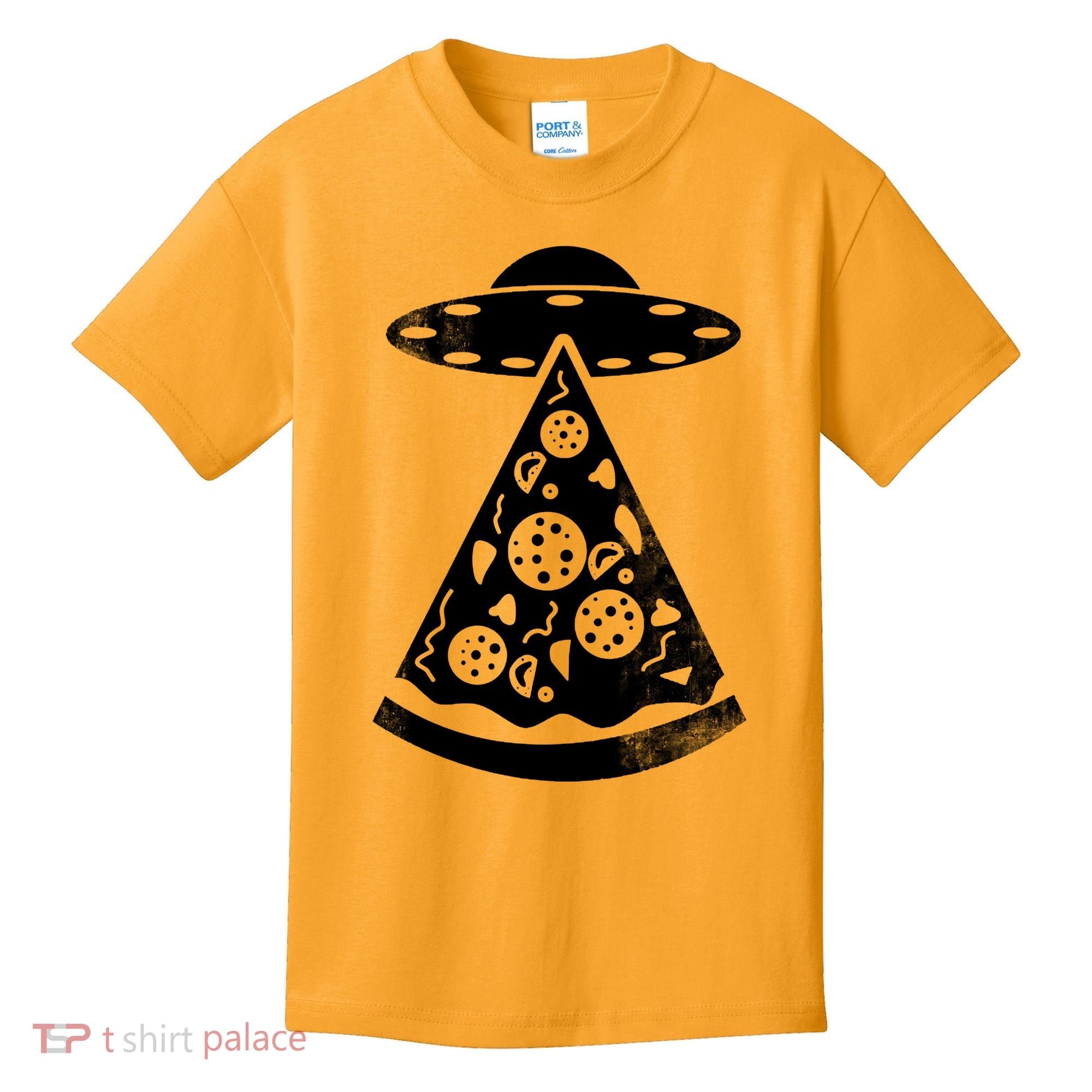 UFO Alien Pizza Kids T-Shirt