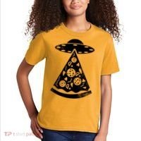 UFO Alien Pizza Kids T-Shirt thumb 2