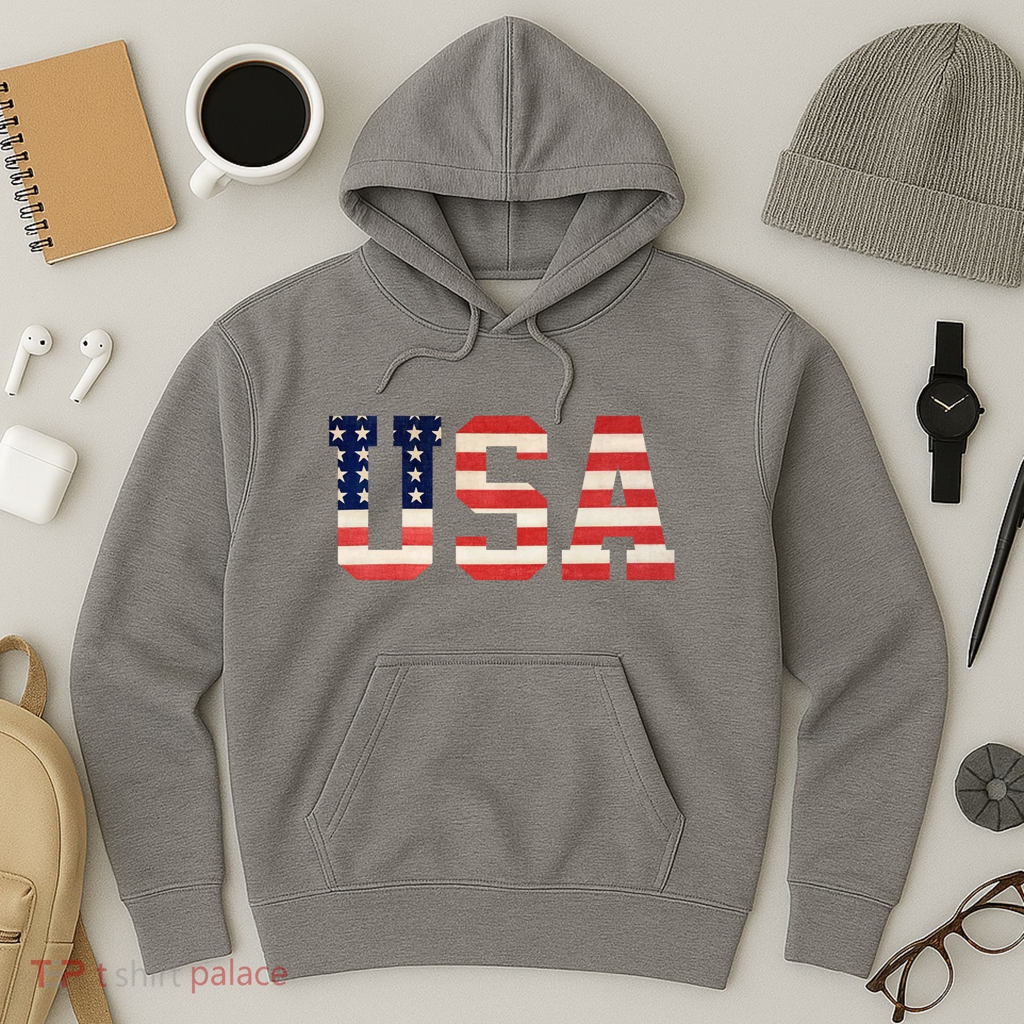 Usa American Pride Festive Hoodie