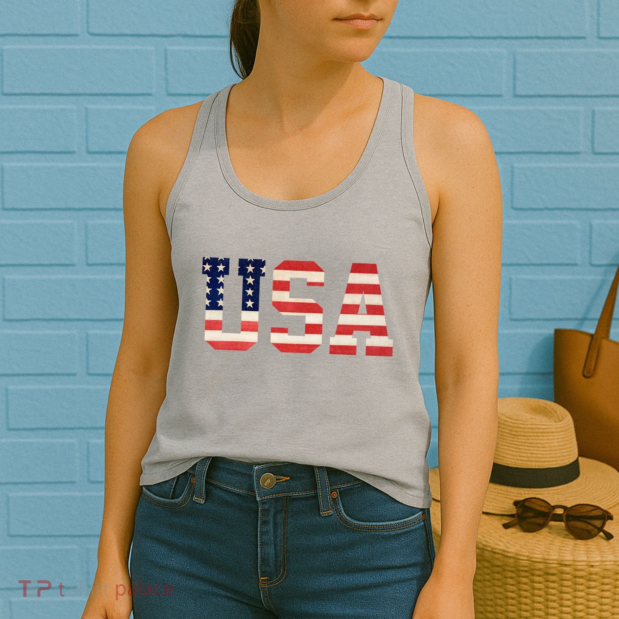 Usa American Pride Festive Women's Tank Top