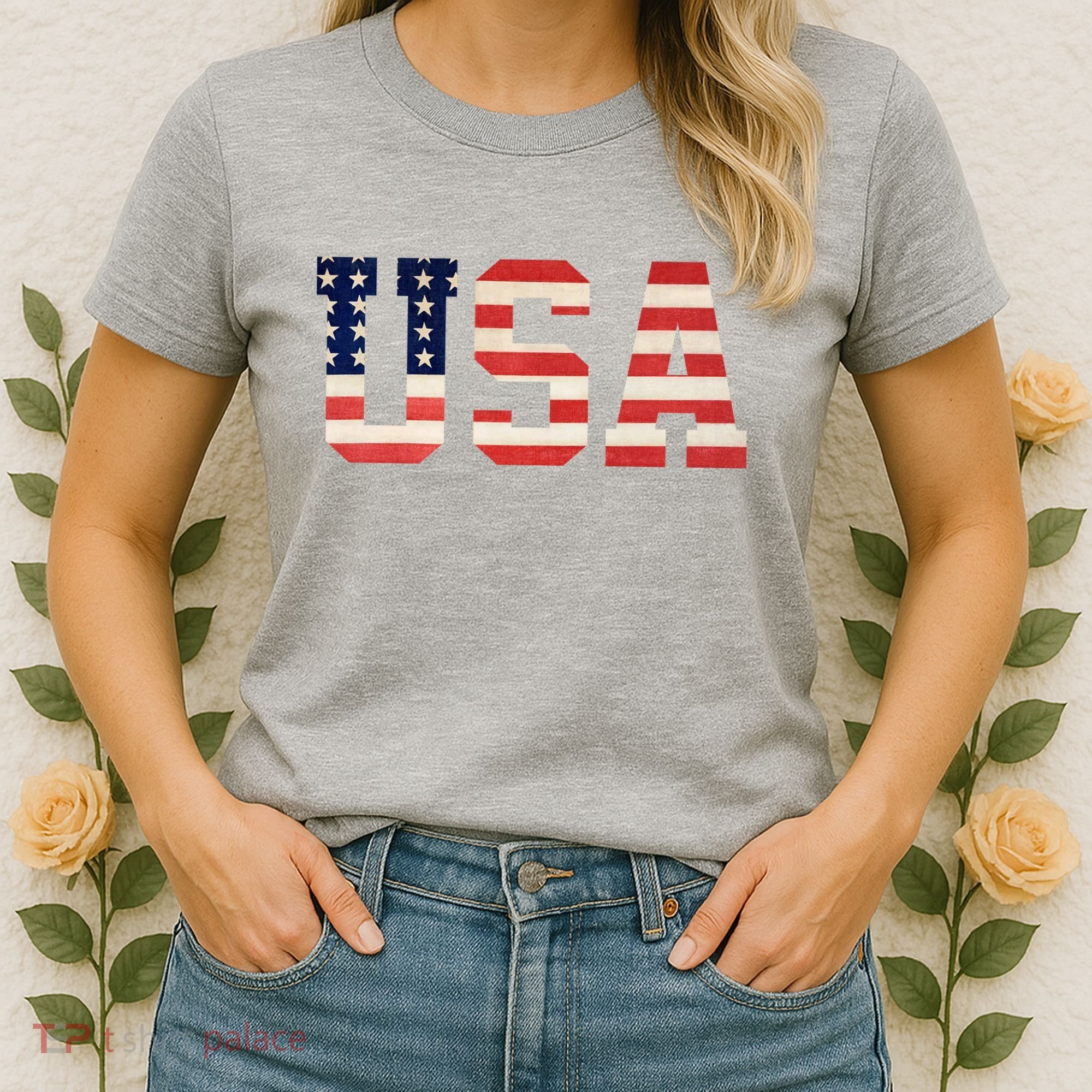 Usa American Pride Festive Women's T-Shirt