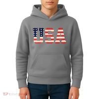 Usa American Pride Festive Kids Hoodie thumb 4
