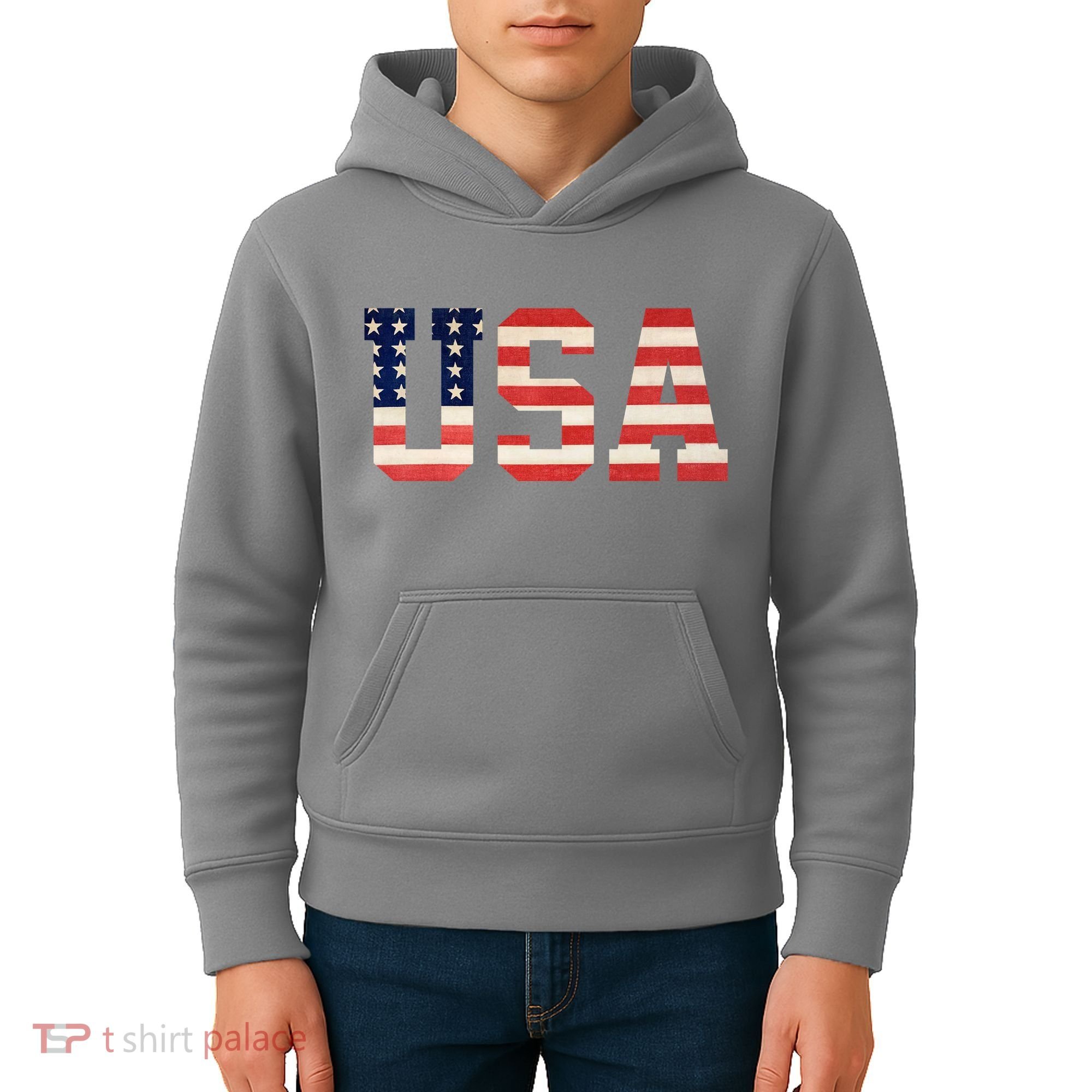 Usa American Pride Festive Kids Hoodie