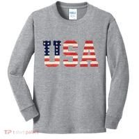 Usa American Pride Festive Kids Long Sleeve Shirt thumb 0