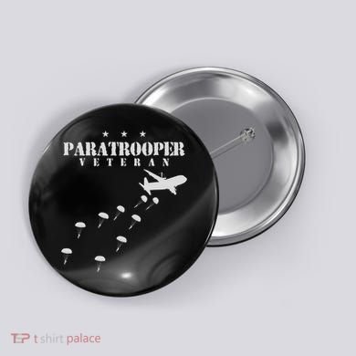 U.S Airborne Paratroopers Veteran Vintage Button