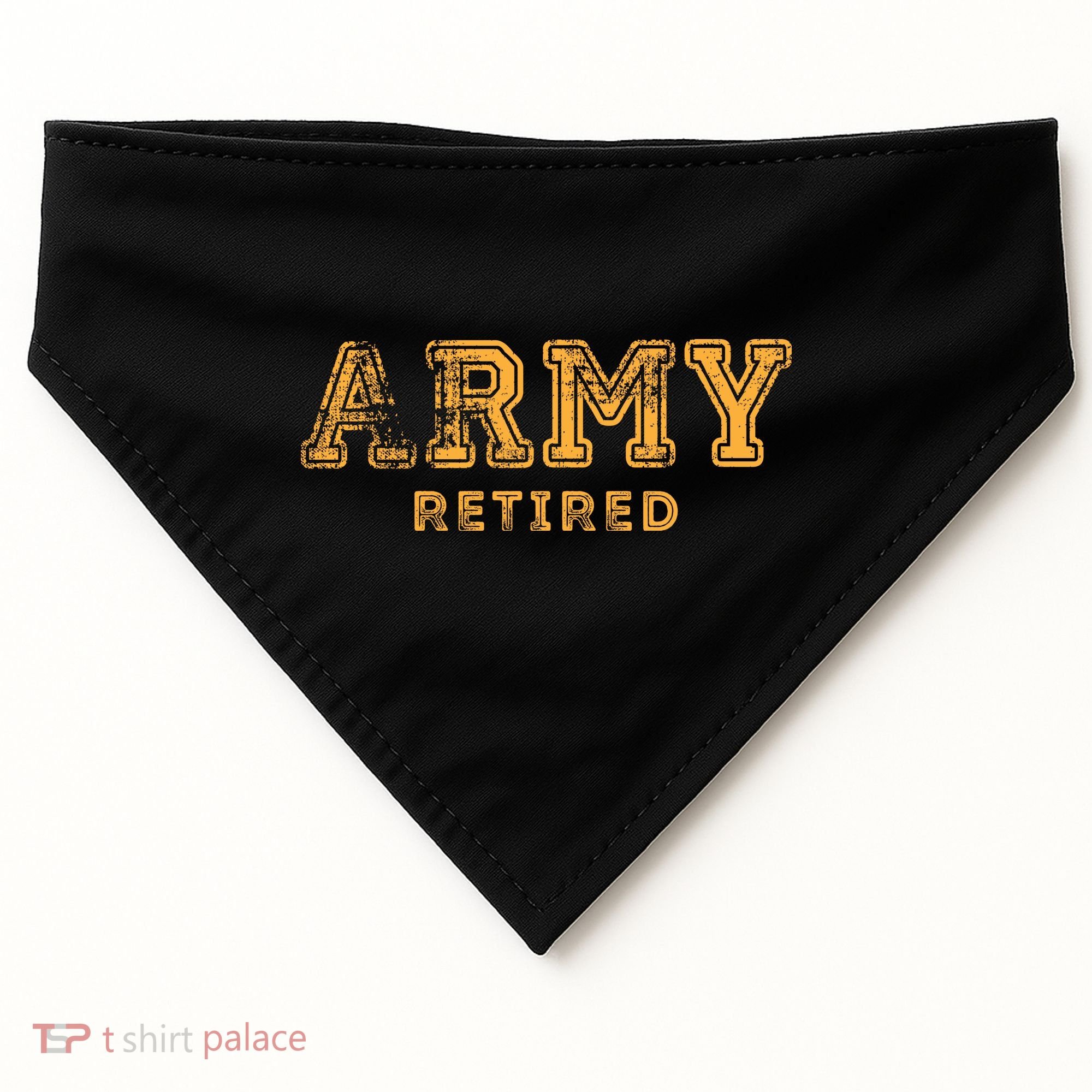 Army Retired Retirement Gift USA-Made Doggie Bandana