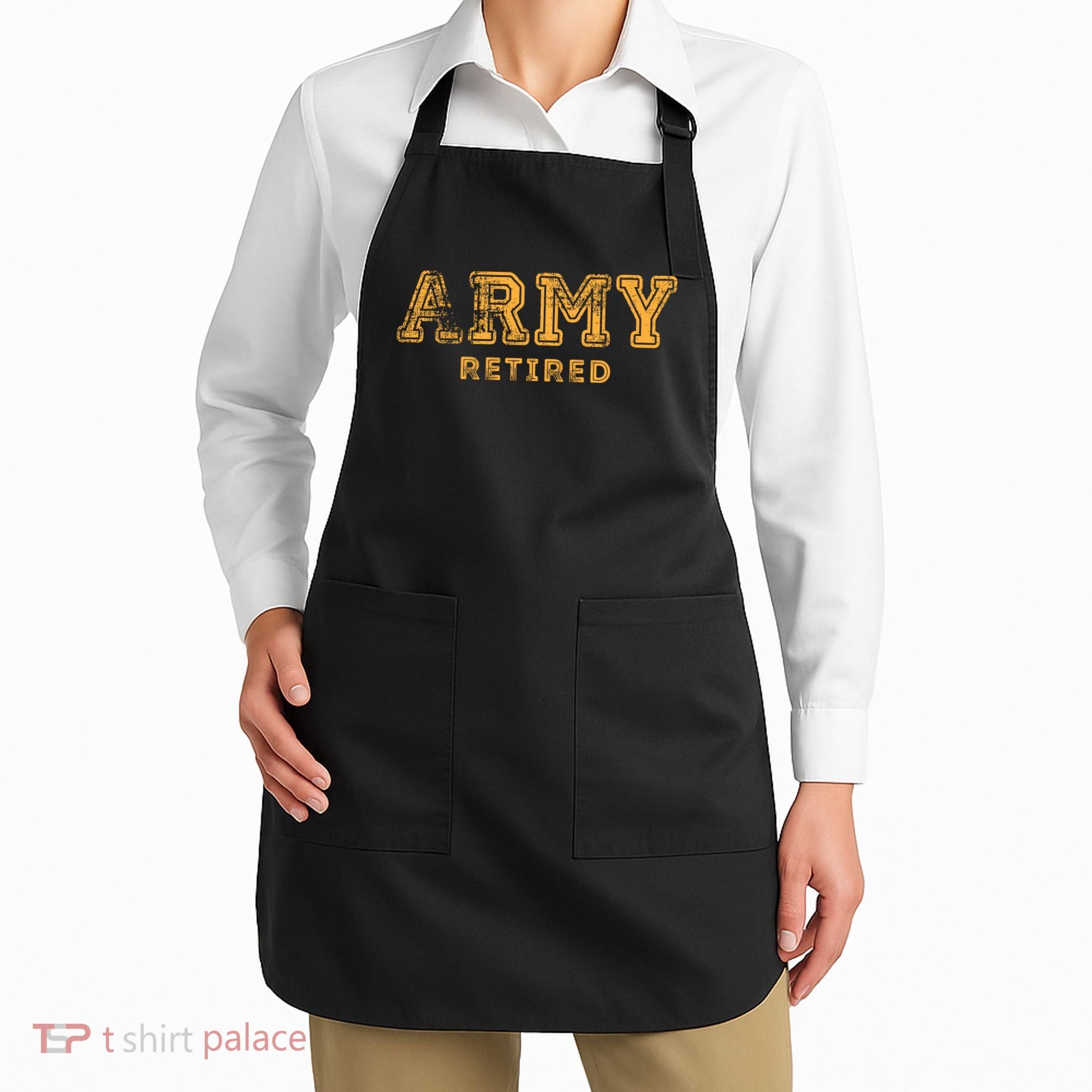 Army Retired Retirement Gift Apron
