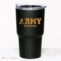 Army Retired Retirement Gift Tumbler thumb 0