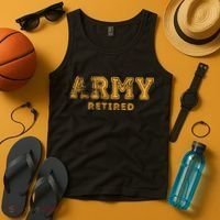 Army Retired Retirement Gift Tank Top thumb 4