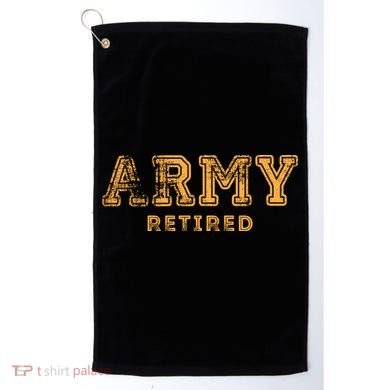 Army Retired Retirement Gift Golf Towel